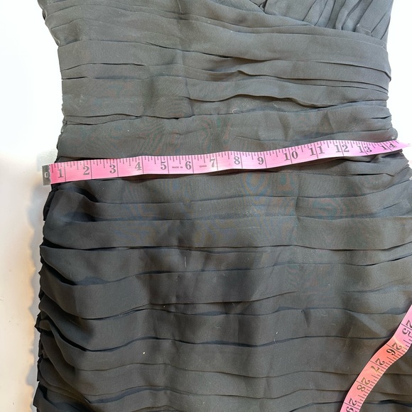 Walter By Walter Baker Black Ruched Chiffon Strapless Party Mini Dress NWT S - Picture 14 of 16